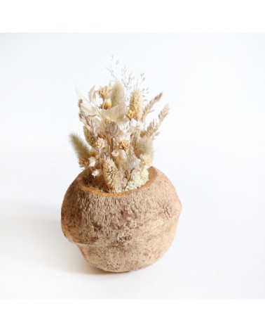 De?coration fleurs se?che?es noix de sapucaja douceur