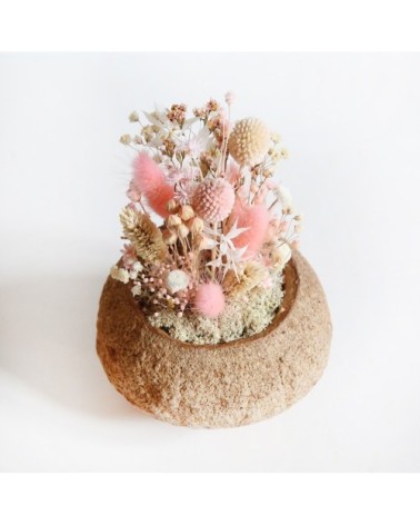 De?coration fleurs se?che?es noix de sapucaja tendresse