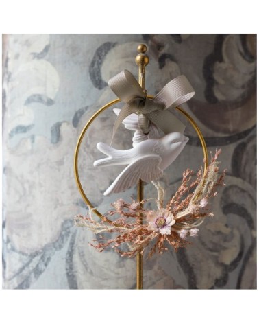 Couronne florale colombe parfumée