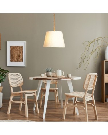 Suspension en fabric beige