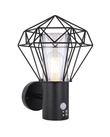 Applique extérieur en métal noir