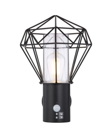 Applique extérieur en métal noir