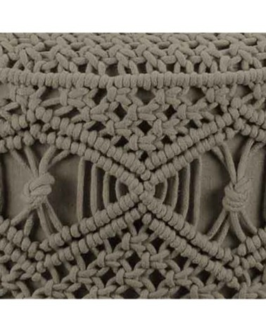 Tabouret en macramé  mastic