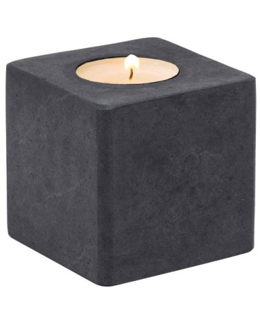 Photophore en marbre  anthracite