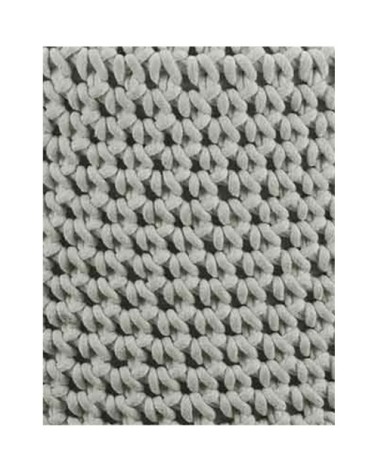 Tabouret en macramé  glacier