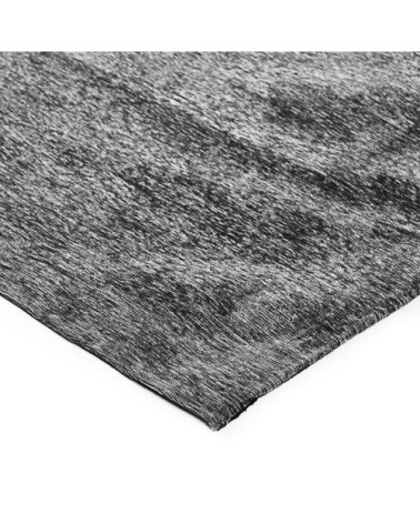 Tapis texturé vintage noir cendré 160x230