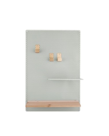 Panneau perforé en métal vert d'eau