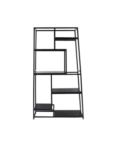 Étagère asymétrique en métal noir