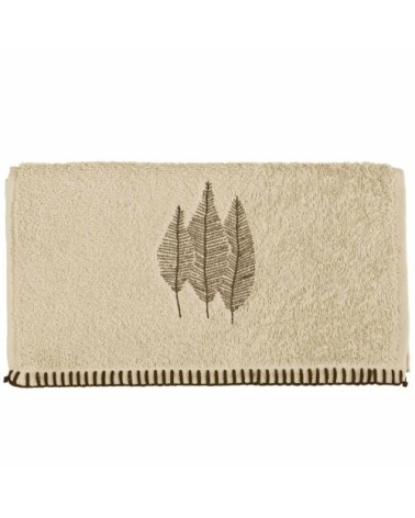 Lot de 2 serviettes invité en coton biologiqu ficelle 30x50 cm