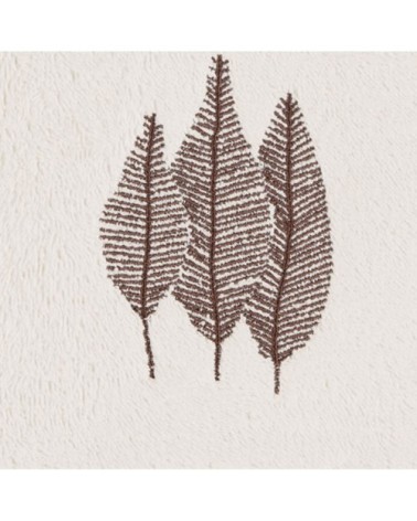 Lot de 2 serviettes invité en coton biologiqu ecru 30x50 cm