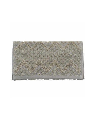 Lot de 2 serviettes invité en coton biologiqu corde 30x50 cm