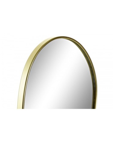Miroir goutte en métal doré H40cm