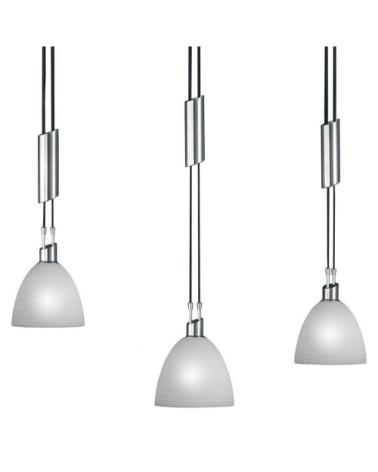 Suspension en métal gris