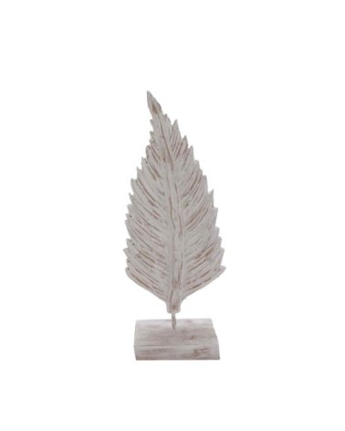 Feuille décorative en bois de manguier  noir 25x10x69 cm