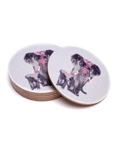 Sous-verres ronds D10cm - Lot de 6