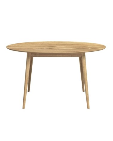 Table ovale 4 personnes en bois clair 130 cm