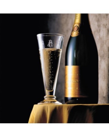 Flûtes et coupes  en verre transparent - lot de 6