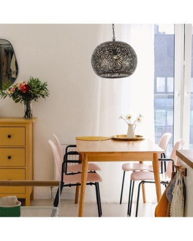 Suspension en métal noir