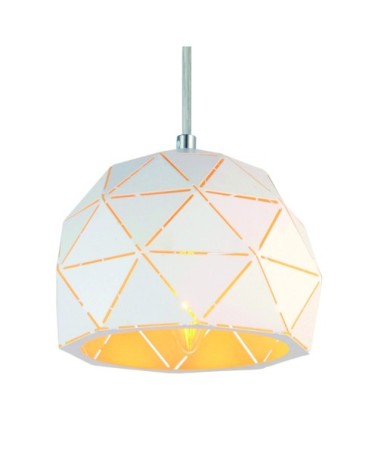 Suspension en métal blanc