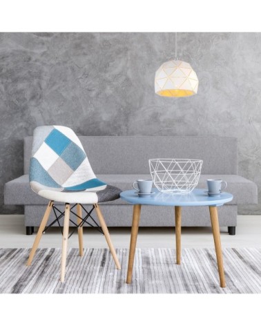 Suspension en métal blanc