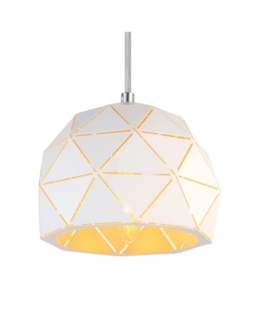 Suspension en métal blanc