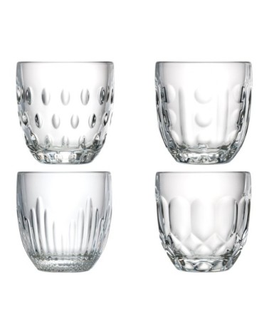 Verre à eau en verre transparent-l'unité- set de 4