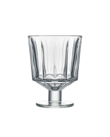 Verre à pied mécanique  en verre transparent - lot de 6