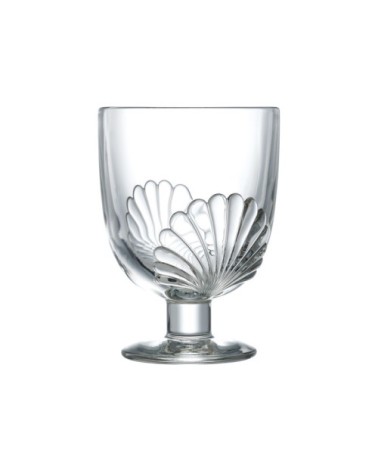 Verre à pied mécanique  en verre transparent - lot de 6