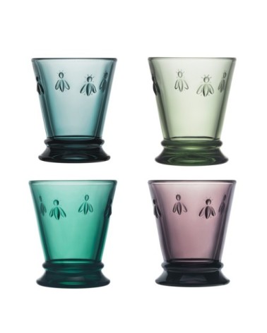 Verre à eau en verre -l'unité- set de 4