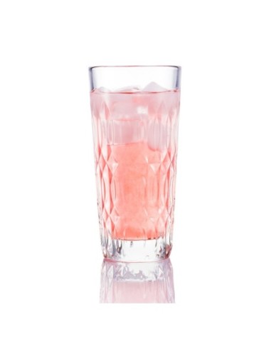 Long Drink  en verre transparent - lot de 6