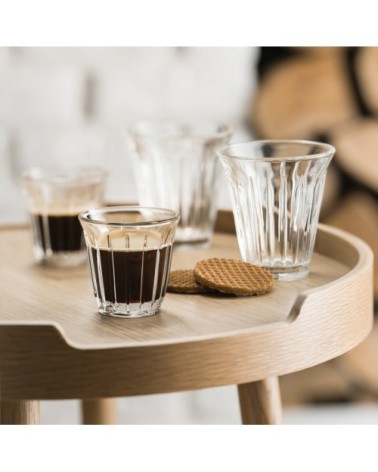 Tasse  en verre transparent - lot de 6