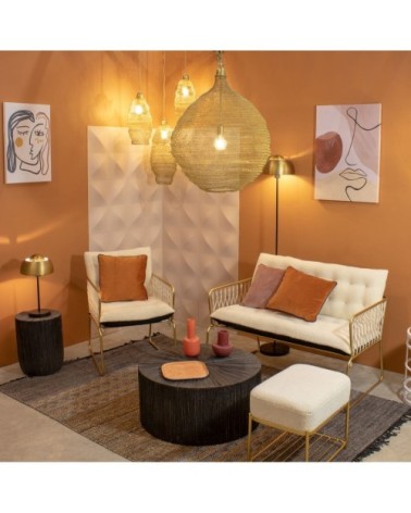 Tapis en cuir et coton 150x240 cm