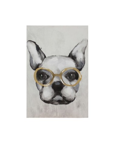 Toile imprimée bouledogue 40x60