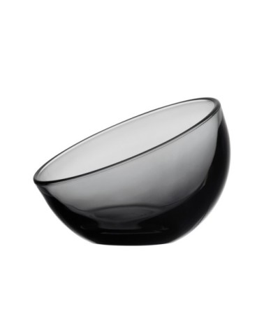 Coupe basse  en verre anthracite - lot de 6