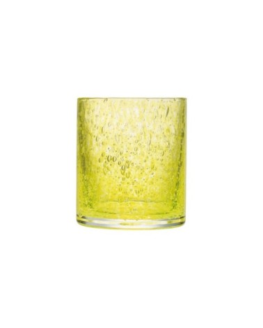 Verre à eau  en verre jaune - lot de 6