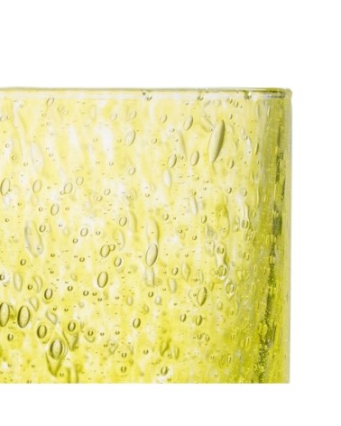 Verre à eau  en verre jaune - lot de 6