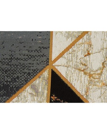 Tapis outdoor et indoor - tissé machine -  noir / blanc 120x180 cm