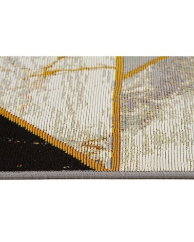 Tapis outdoor et indoor - tissé machine -  noir / blanc 120x180 cm