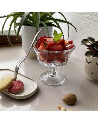 Coupe haute  en verre transparent - lot de 6