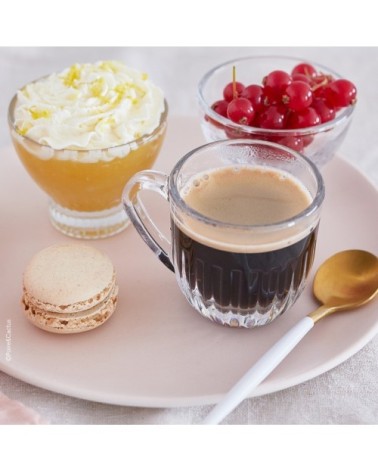 Tasse  en verre transparent - lot de 6