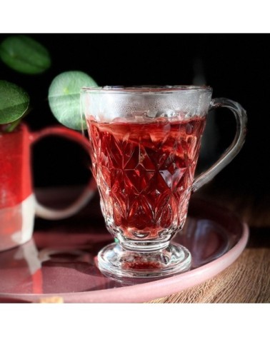 Mug  en verre transparent - lot de 6