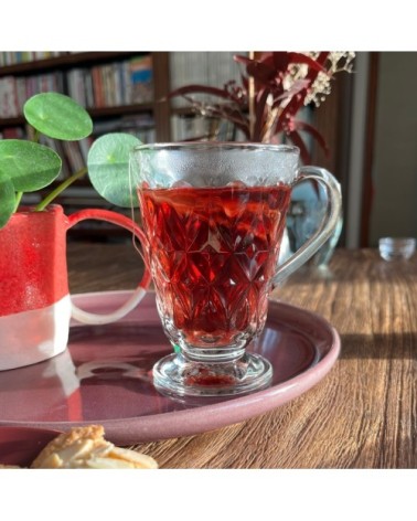 Mug  en verre transparent - lot de 6