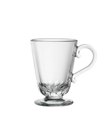 Mug  en verre transparent - lot de 6