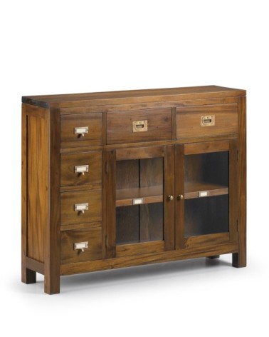 Console en bois marron L 100 cm