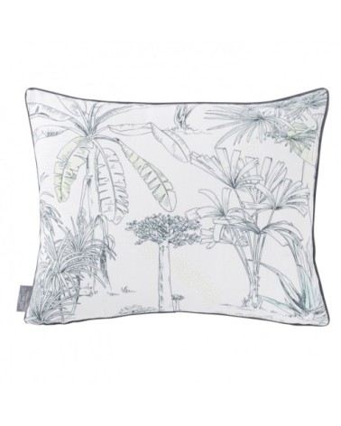 Coussin savane velours Blanc 37 x 47