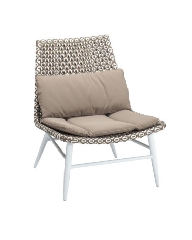 Fauteuil bas taupe