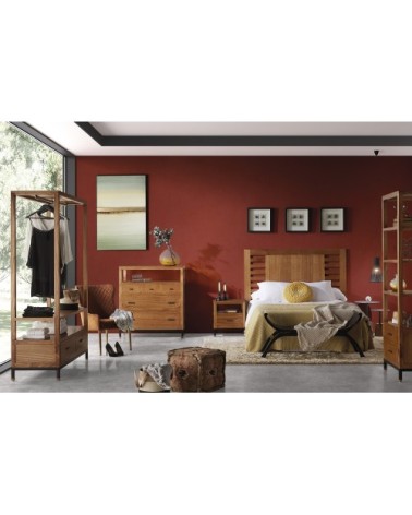 Commode en bois marron L 100 cm 