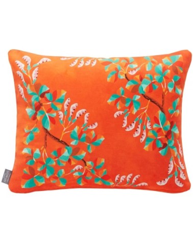 Coussin bécasse velours Orange 37 x 47