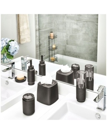 Ensemble d'accessoires de lavabo pour salle de bain - Noir