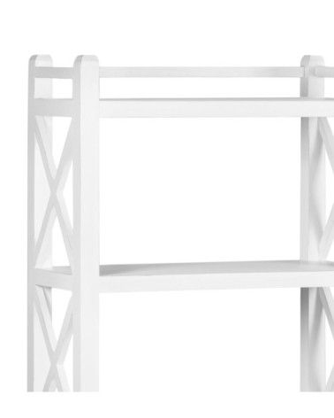 Bibliothèque en bois blanc H 150 cm